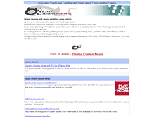 Tablet Screenshot of onlinecasinonews.com